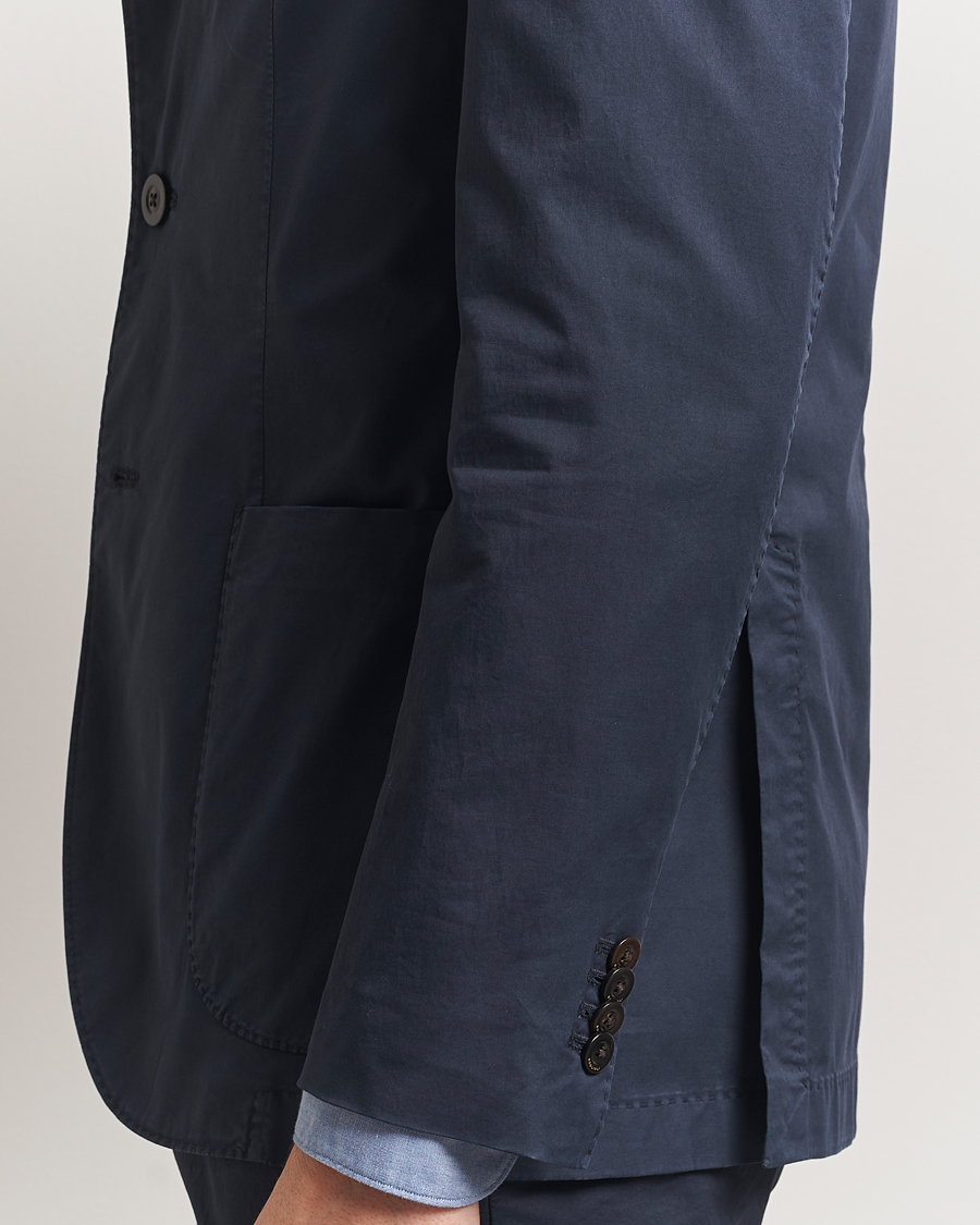 Mies | Puvut | Boglioli | K Jacket Supima Cotton Suit Navy