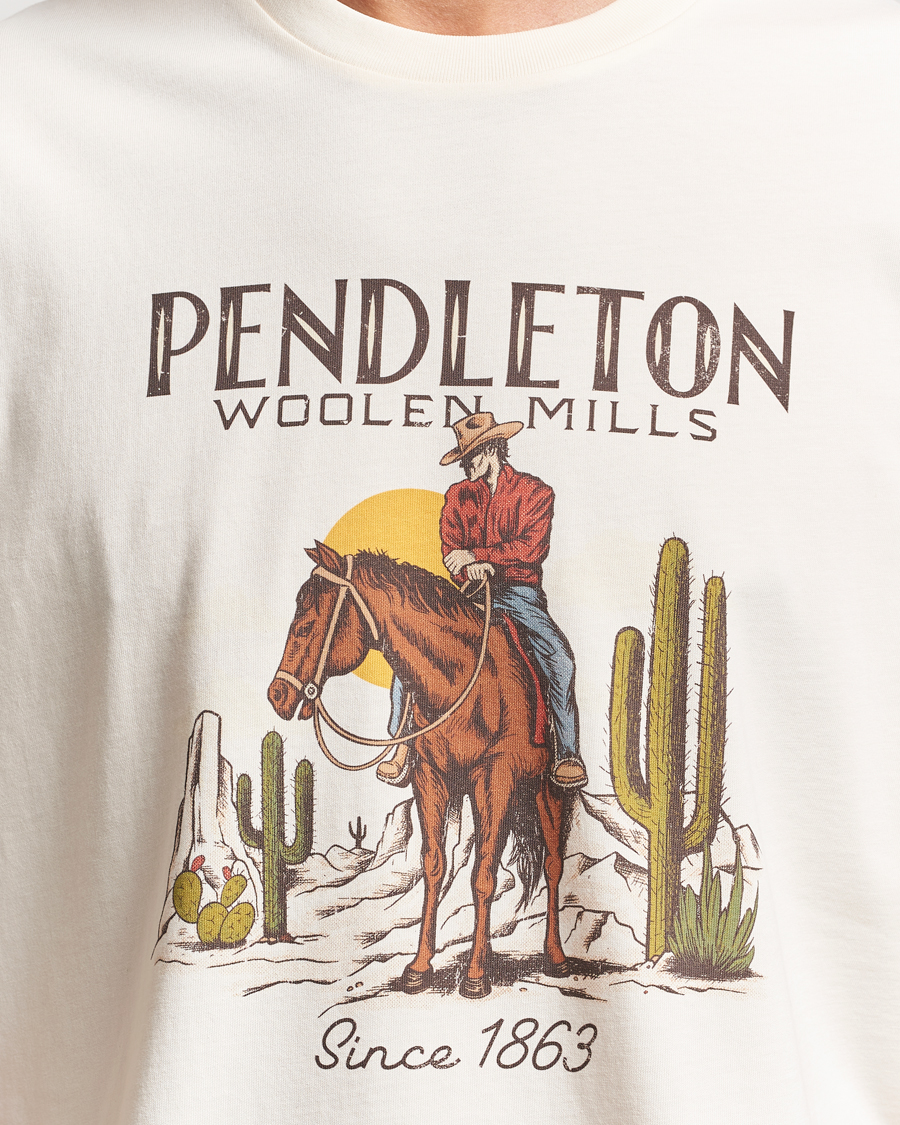 Mies | T-paidat | Pendleton | Cowboy T-Shirt White