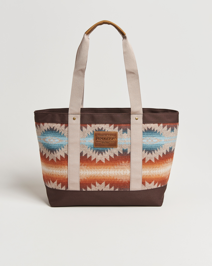 Mies | Pendleton Zip Tote Bag Sunset Pass Brown | Pendleton | Zip Tote Bag Sunset Pass Brown