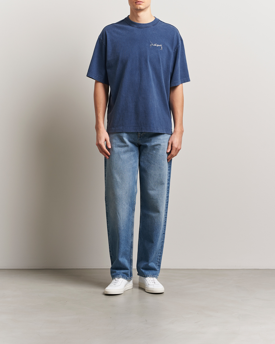 Mies | T-paidat | Axel Arigato | Honor Washed T-Shirt Navy