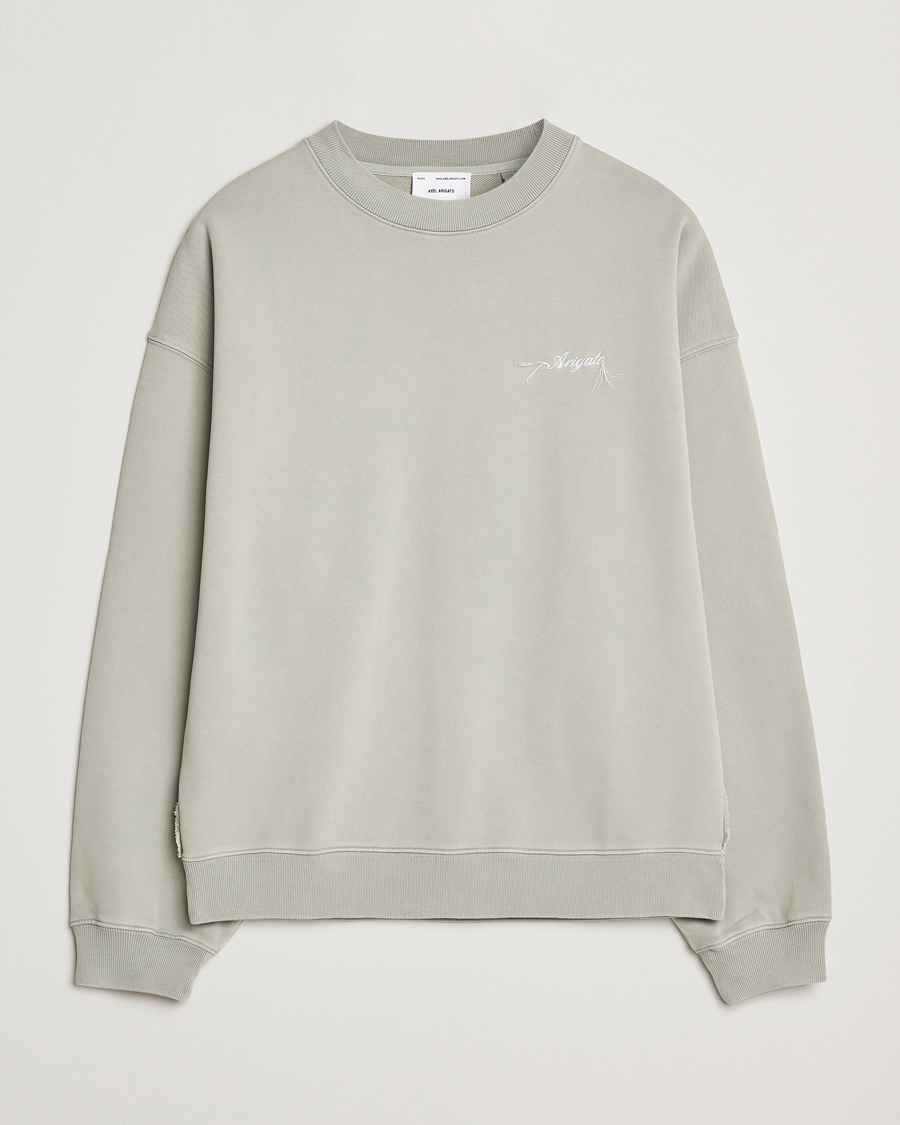 Mies | Puserot | Axel Arigato | Honor Washed Sweatshirt Sage Green
