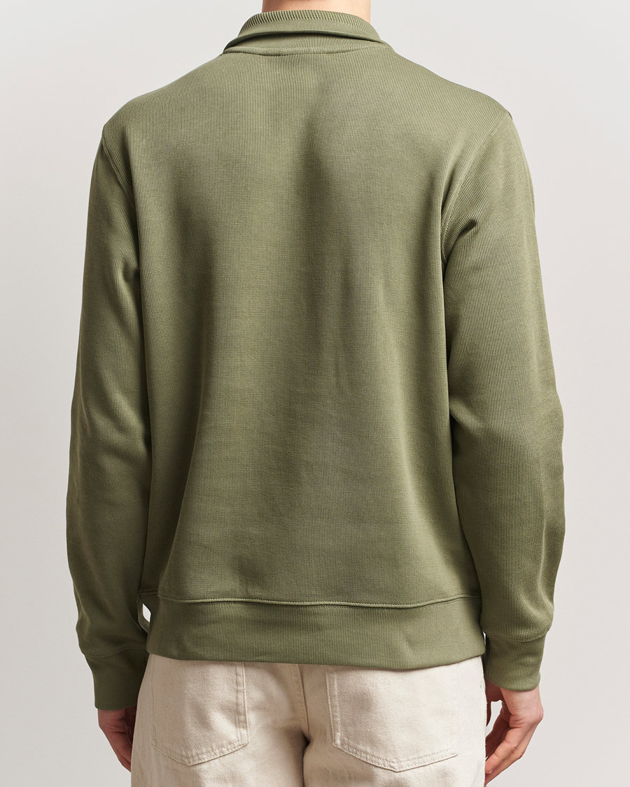 Mies | Puserot | Lacoste | Rib Interlock Half Zip Khaki