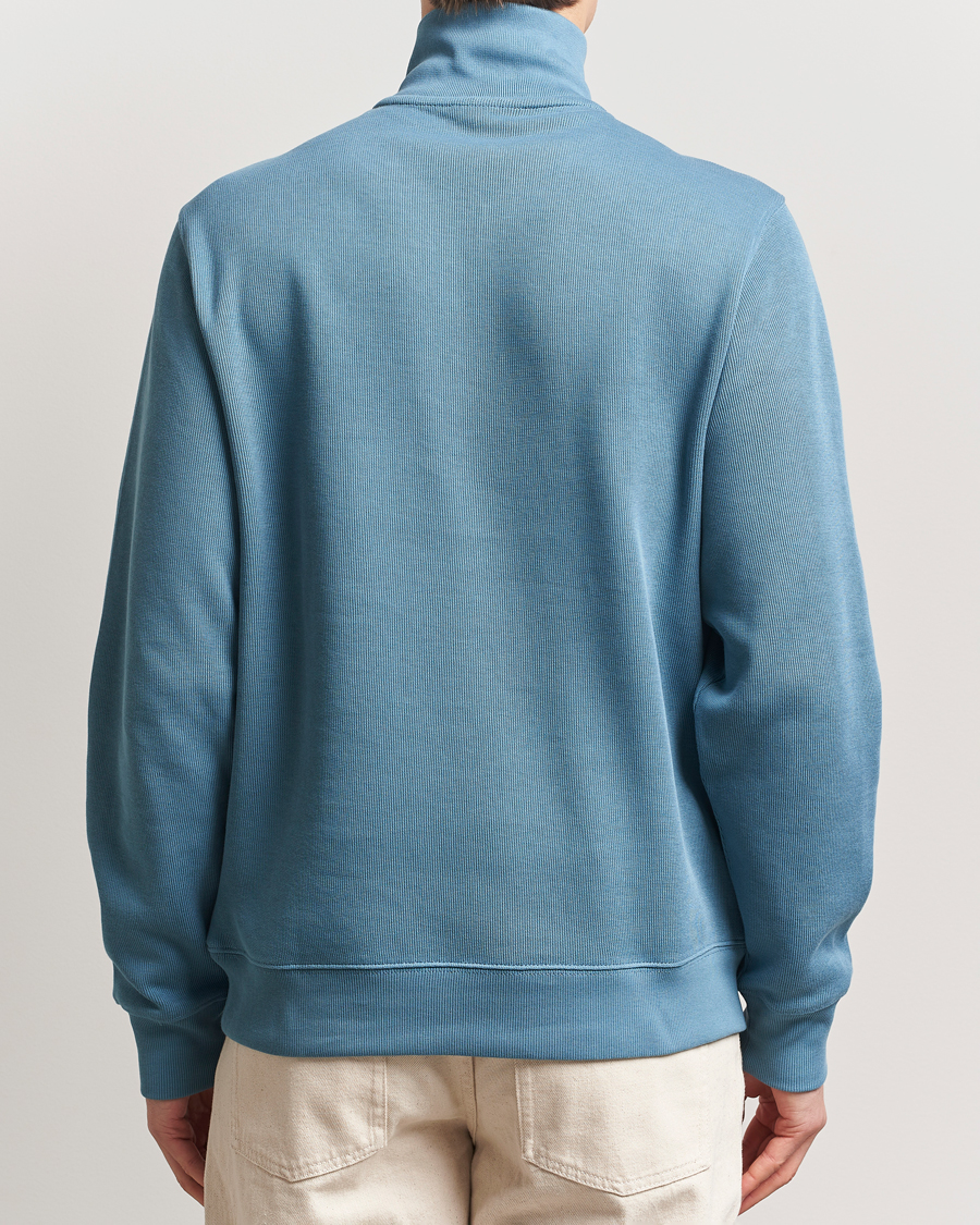 Mies | Puserot | Lacoste | Rib Interlock Half Zip Limestone