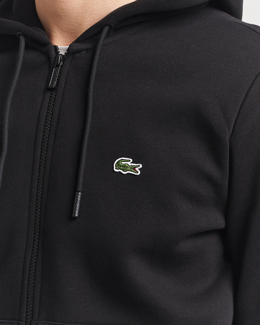Mies | Puserot | Lacoste | Full Zip Hoodie Black