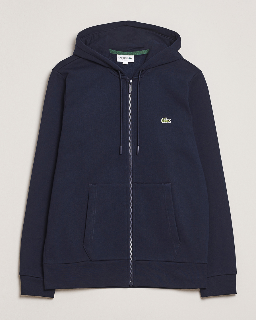 Mies | Puserot | Lacoste | Full Zip Hoodie Navy