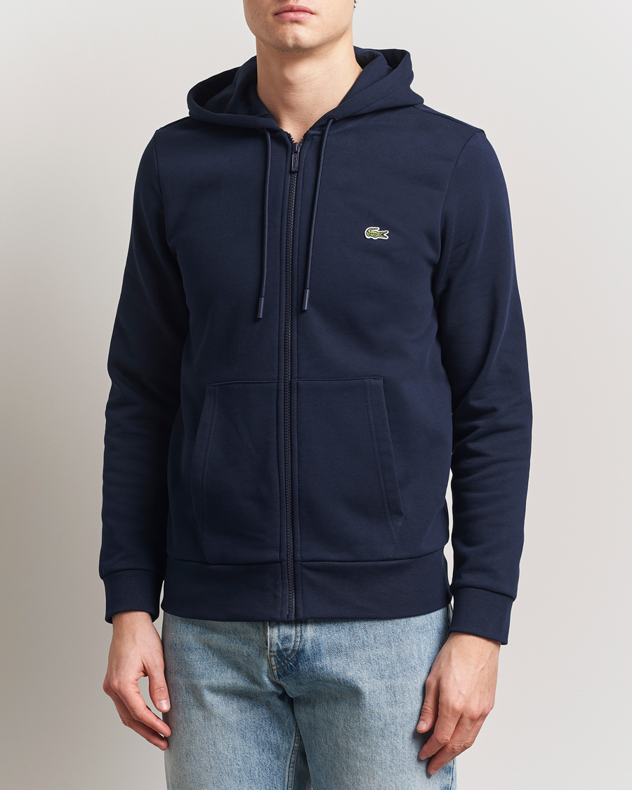 Mies | Puserot | Lacoste | Full Zip Hoodie Navy