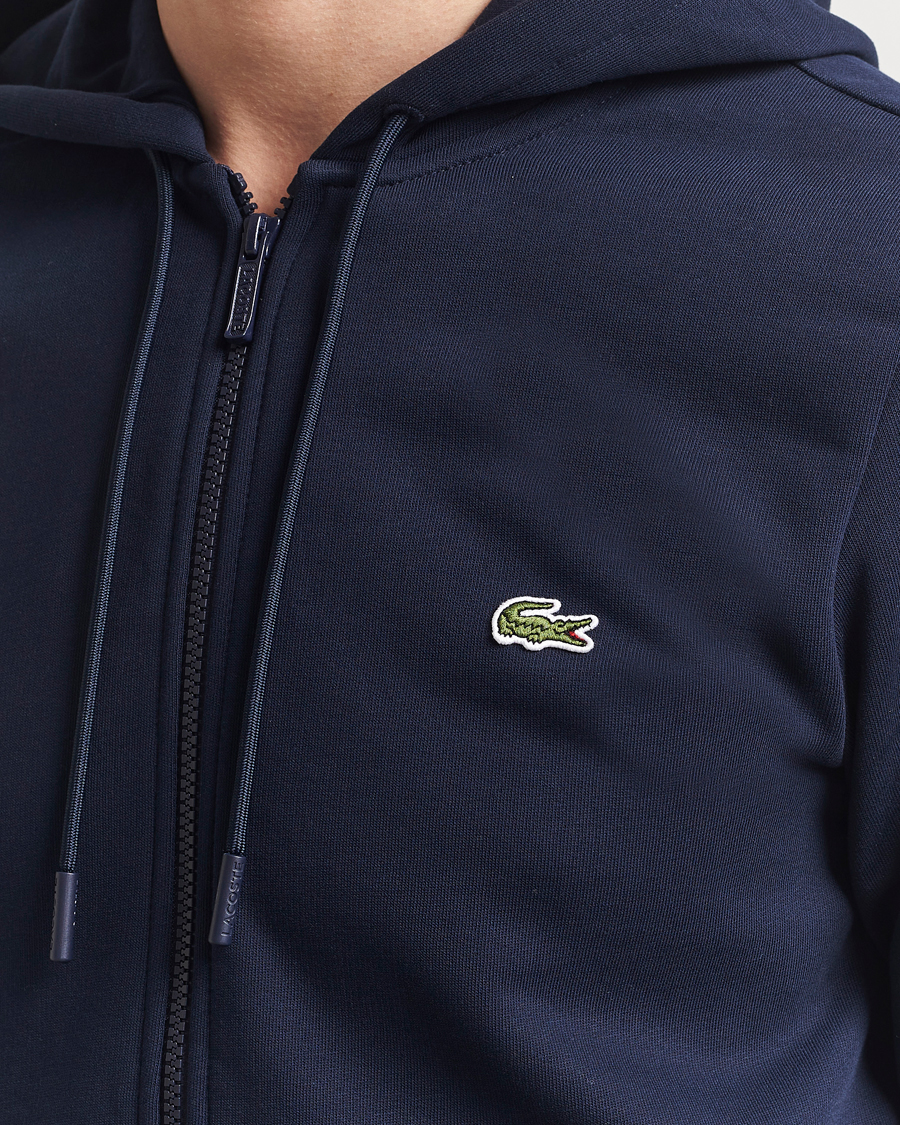 Mies | Puserot | Lacoste | Full Zip Hoodie Navy Blue