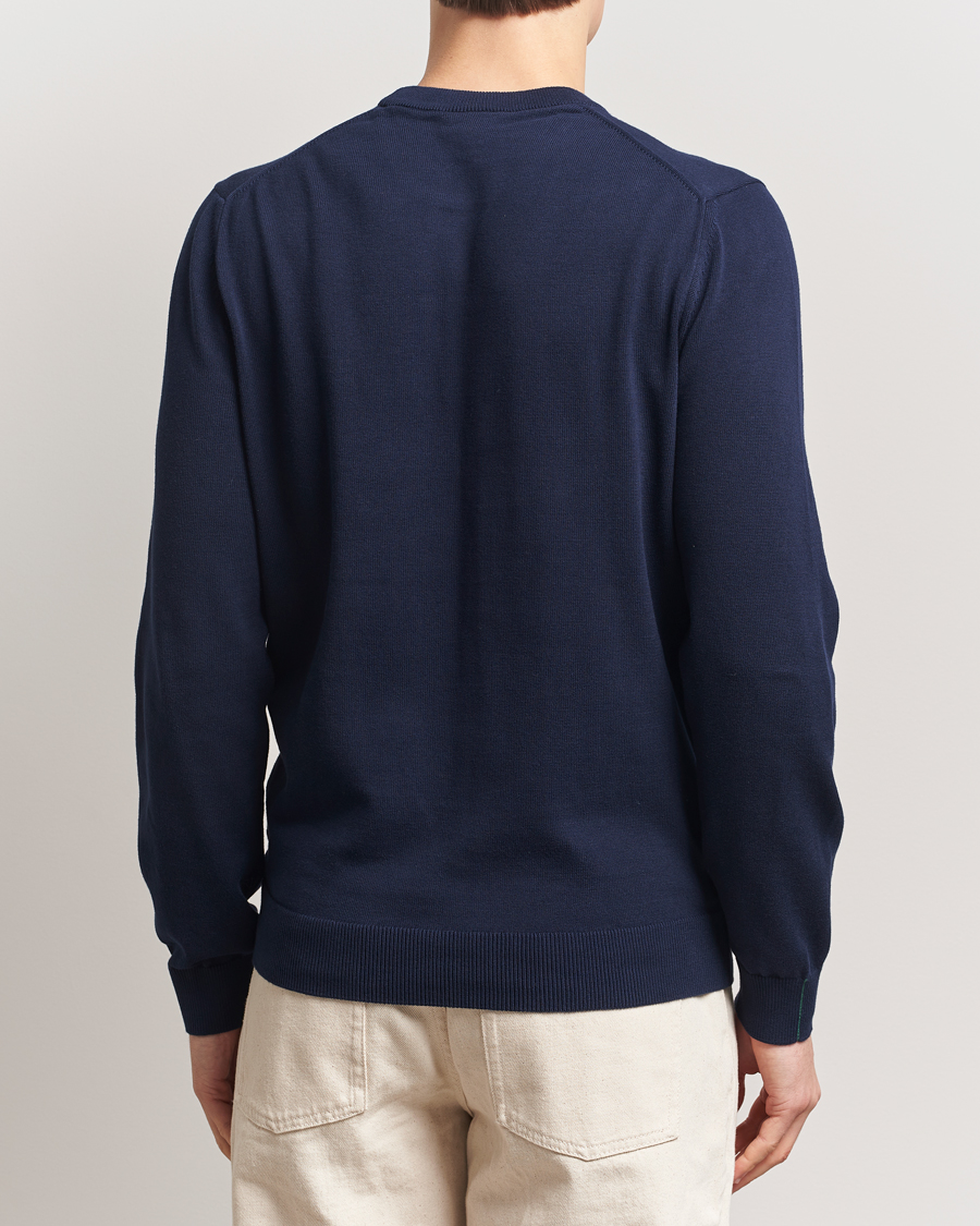 Mies | Puserot | Lacoste | Cotton Knitted Sweater Navy