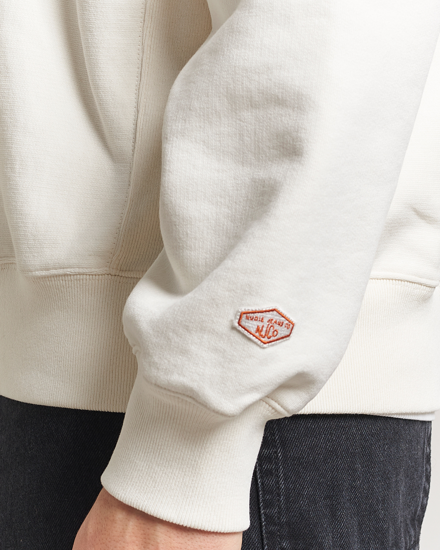 Mies | Puserot | Nudie Jeans | Hasse Crew Neck Sweatshirt Ecru