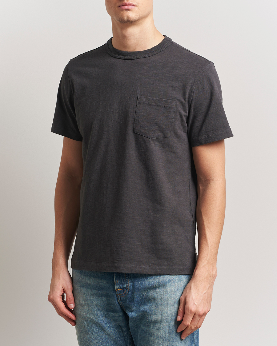 Mies | T-paidat | Nudie Jeans | Roy Heavy Slub T-Shirt Antracite
