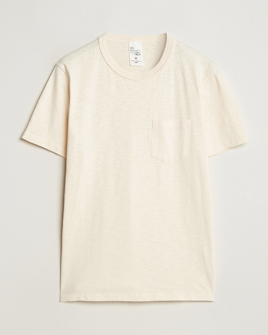 Mies | T-paidat | Nudie Jeans | Roy Heavy Slub T-Shirt Ecru