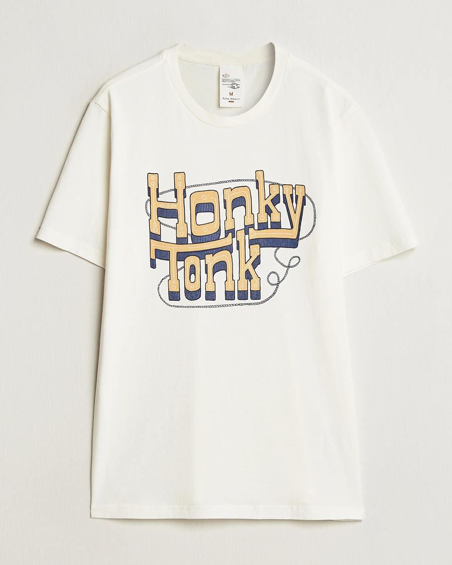 Mies | T-paidat | Nudie Jeans | Roy Printed T-Shirt Ecru