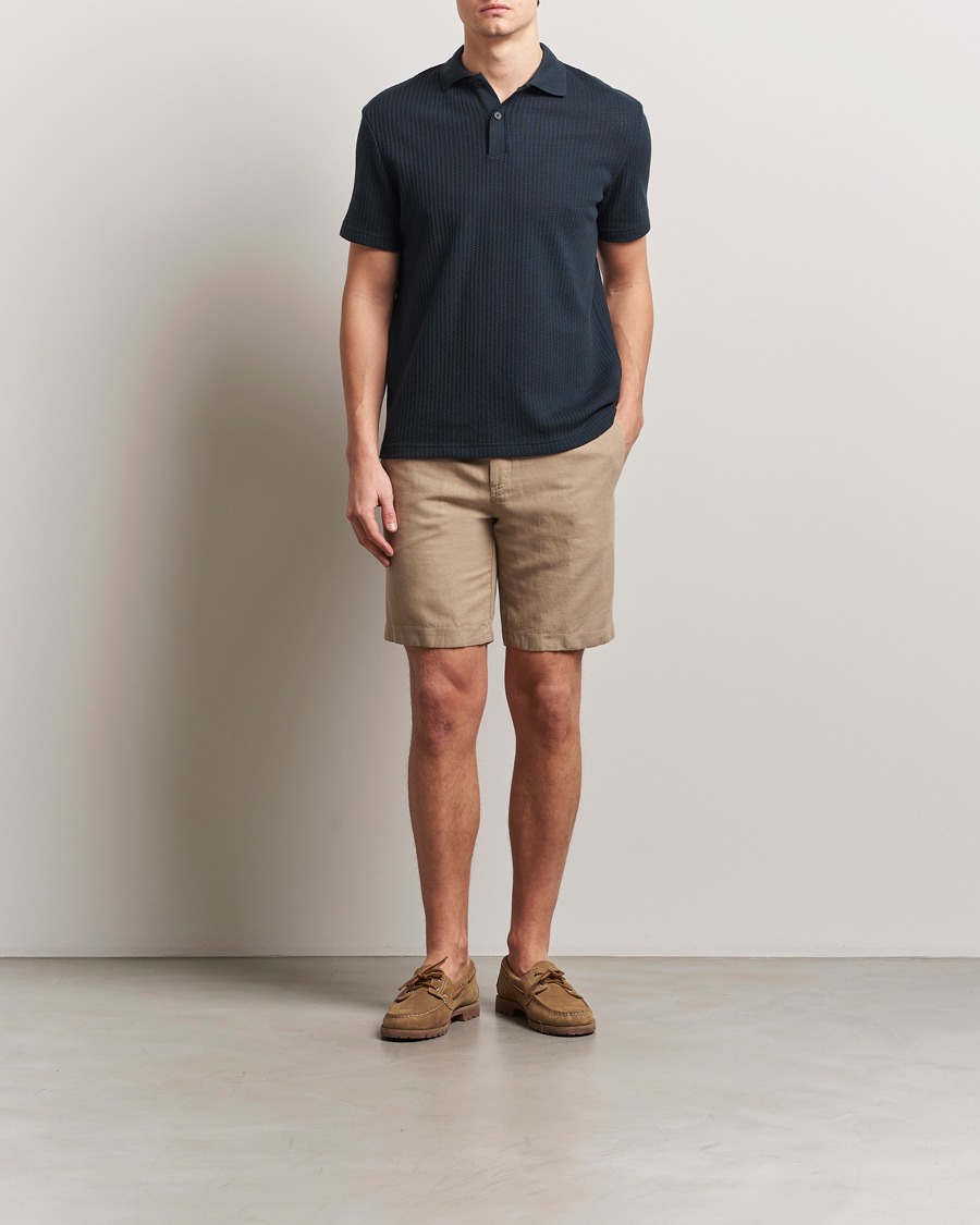 Mies | Shortsit | Samsøe Samsøe | Smith Cotton/Linen Drawstring Shorts Greige