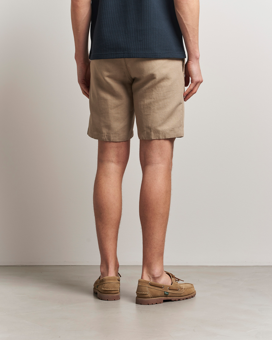 Mies | Shortsit | Samsøe Samsøe | Smith Cotton/Linen Drawstring Shorts Greige