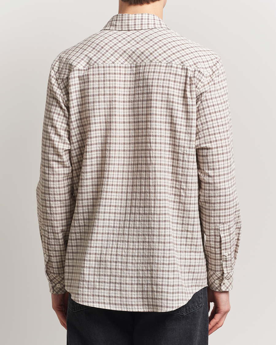 Mies | Kauluspaidat | Samsøe Samsøe | Damon Viscose/Cotton Checked Shirt Canteen