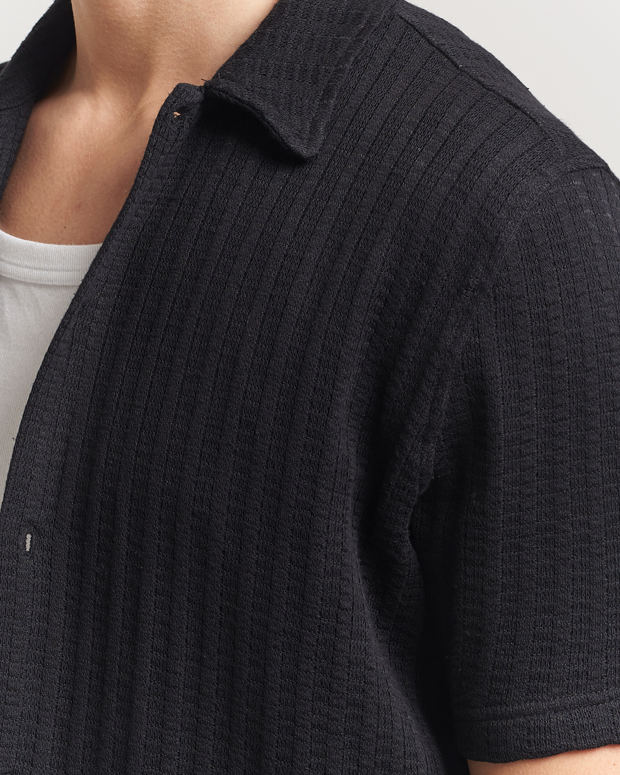 Mies | Kauluspaidat | Samsøe Samsøe | Kvistbro Structured Short Sleeve Shirt Black