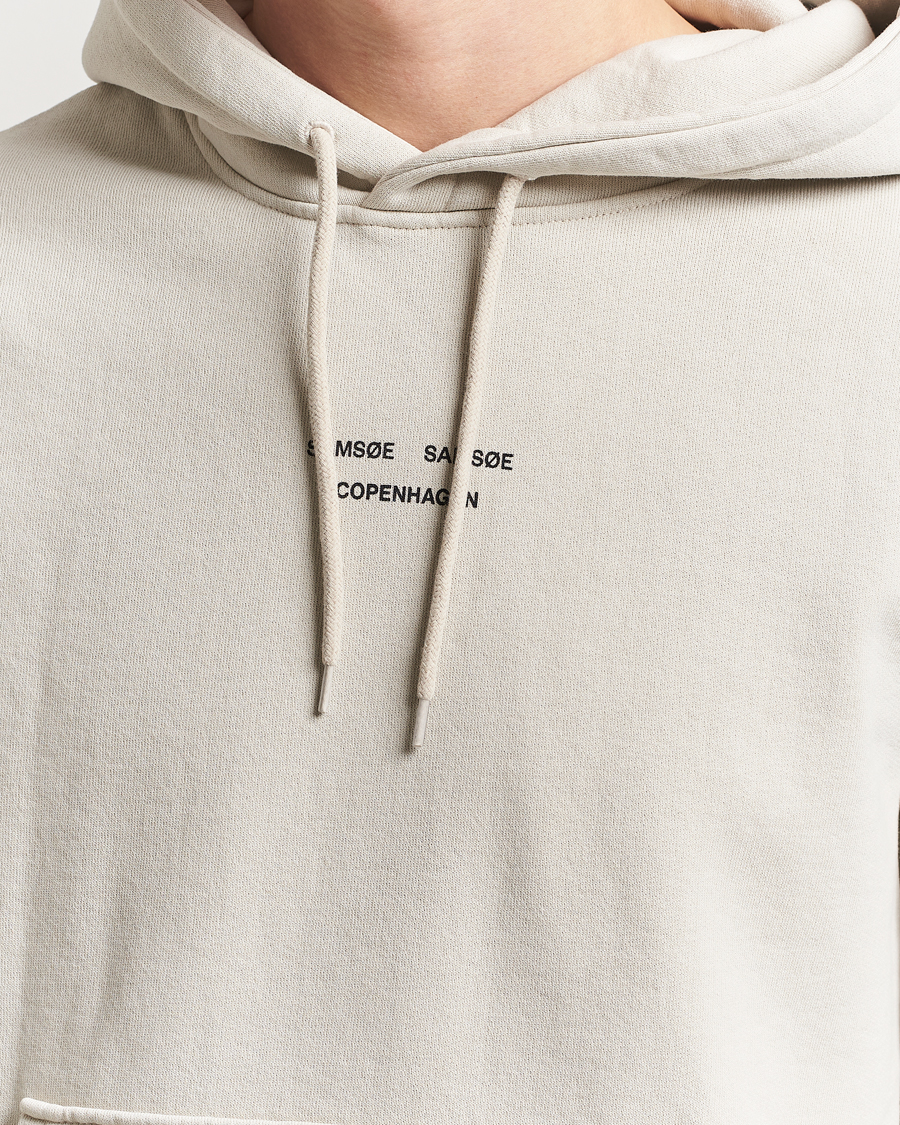 Mies | Puserot | Samsøe Samsøe | Marcus Center Logo Hoodie Moonstruck