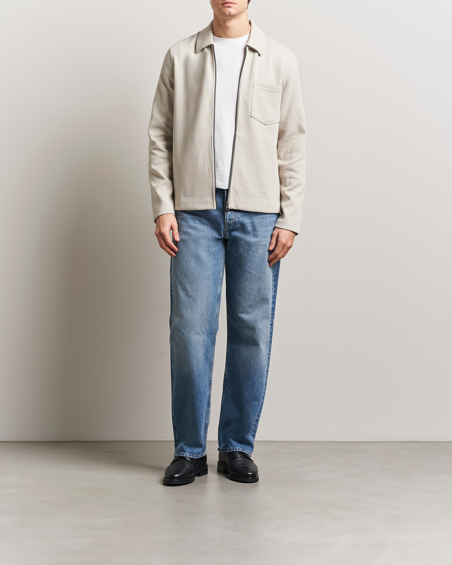 Mies | Puserot | Samsøe Samsøe | Hannes Full Zip Sweater Moonstruck