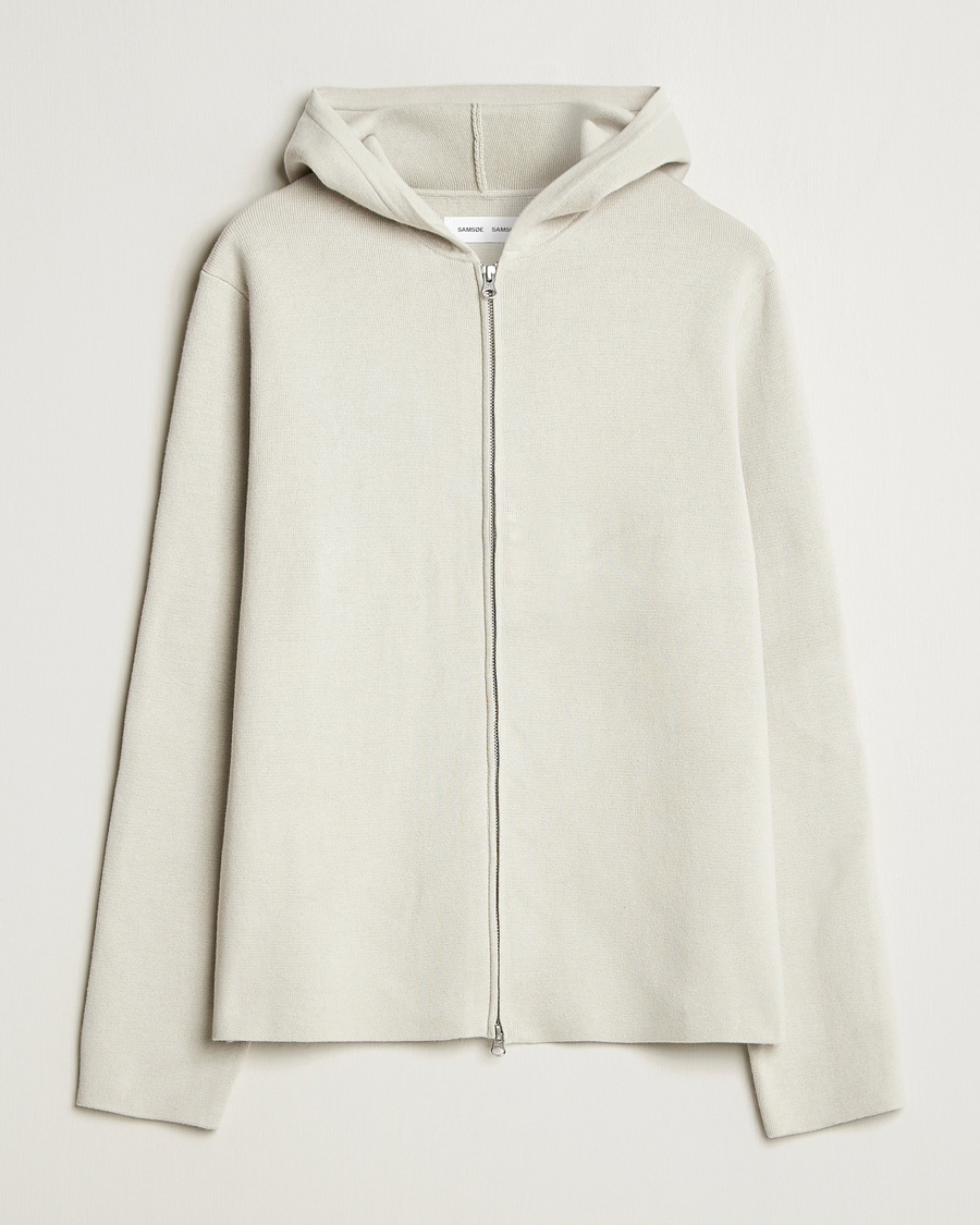 Mies | Puserot | Samsøe Samsøe | Niklas Full Zip Hoodie Moonstruck
