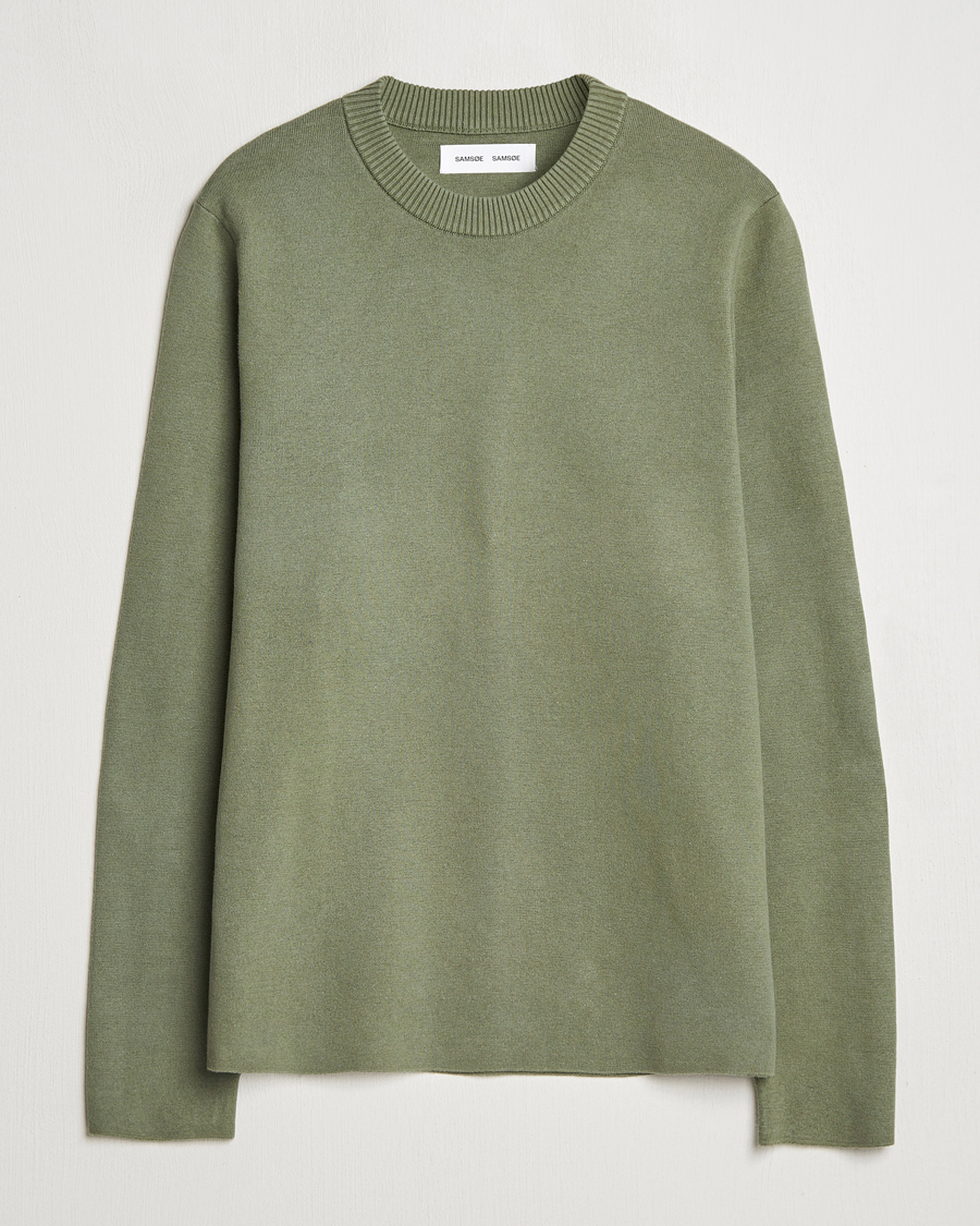 Mies | Puserot | Samsøe Samsøe | Niklas Crew Neck Sweater Four Leaf Clover