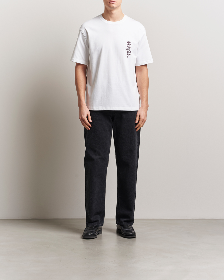 Mies | T-paidat | Samsøe Samsøe | Time Printed Crew Neck T-Shirt White