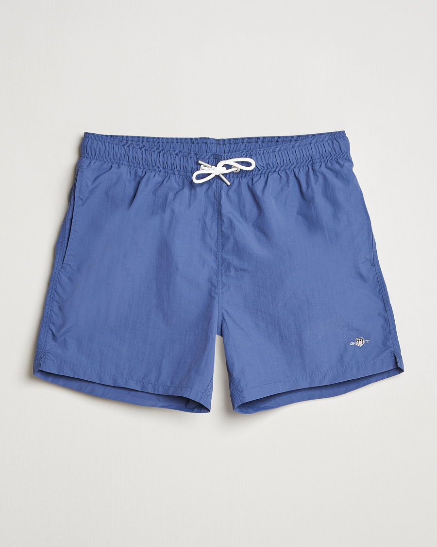 Mies | Uimahousut | GANT | Basic Swimshorts Dusty Navy