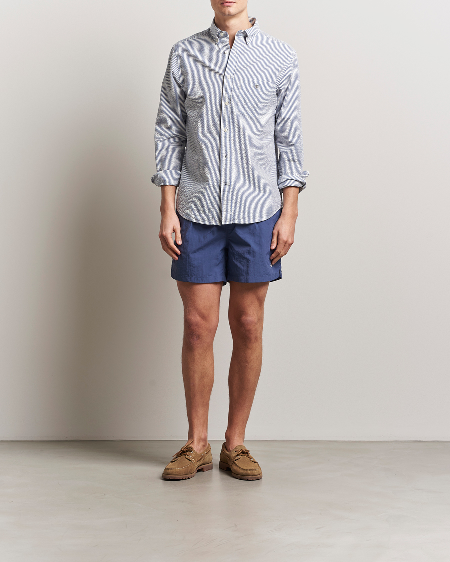 Mies | Uimahousut | GANT | Basic Swimshorts Dusty Navy