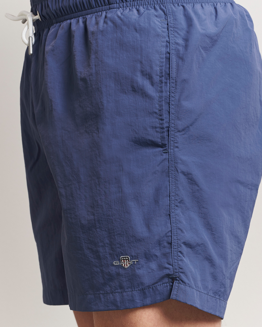 Mies | Uimahousut | GANT | Basic Swimshorts Dusty Navy
