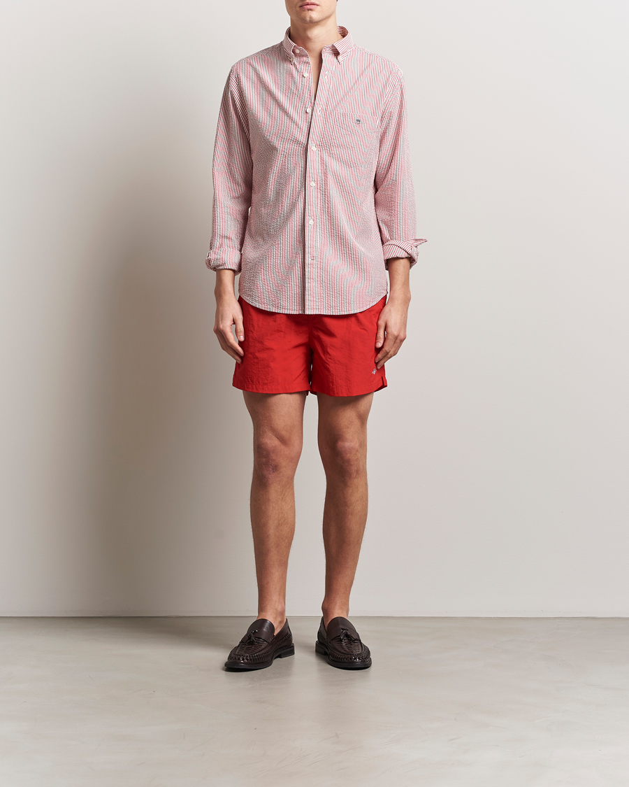 Mies | Uimahousut | GANT | Basic Swimshorts Bright Red