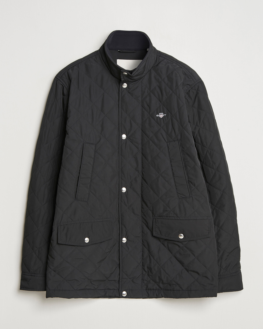 Mies | Takit | GANT | Quilted Windcheater Mid-Length Jacket Black