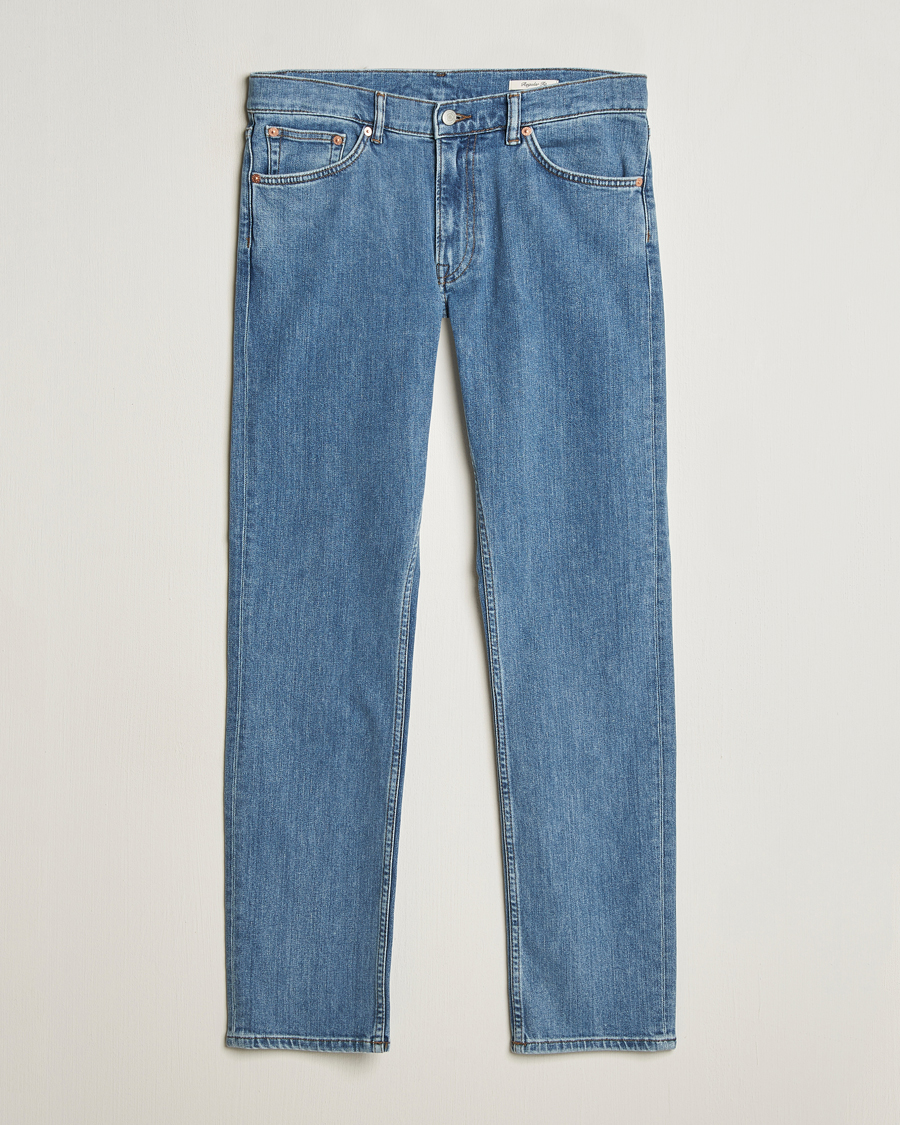 Mies | Farkut | GANT | Regular Fit Jeans Mid Blue Worn In