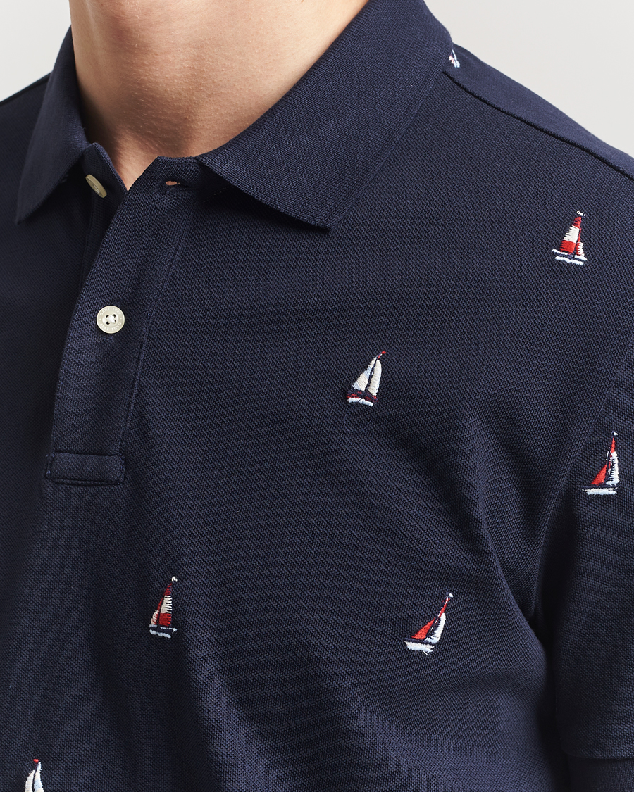 Mies | Pikeet | GANT | Embroidered Sailing Polo Evening Blue
