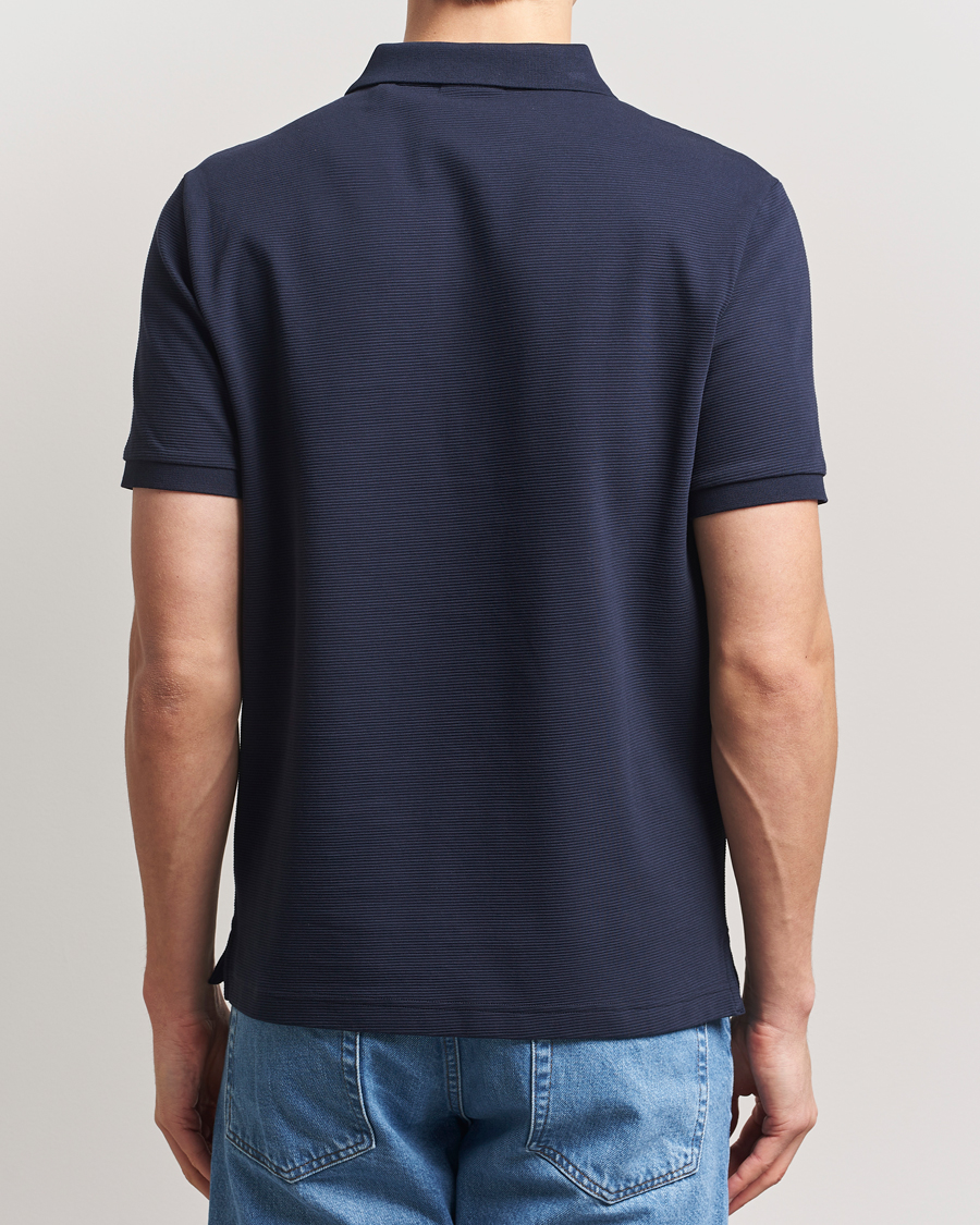 Mies | Pikeet | GANT | Textured Polo Evening Blue