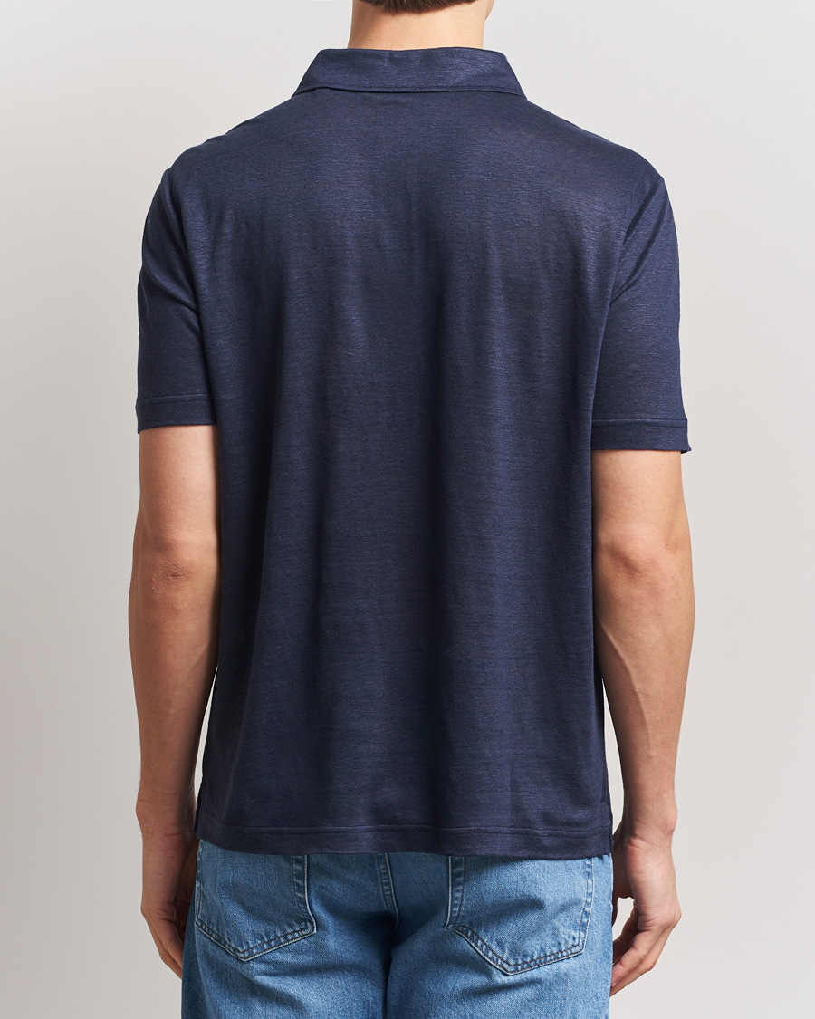 Mies | Pikeet | Gant | Linen Polo Evening Blue