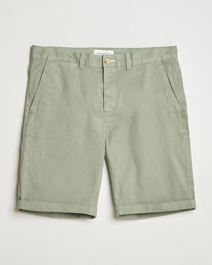 Mies | Shortsit | GANT | Regular Sunfaded Shorts Kalamata Green