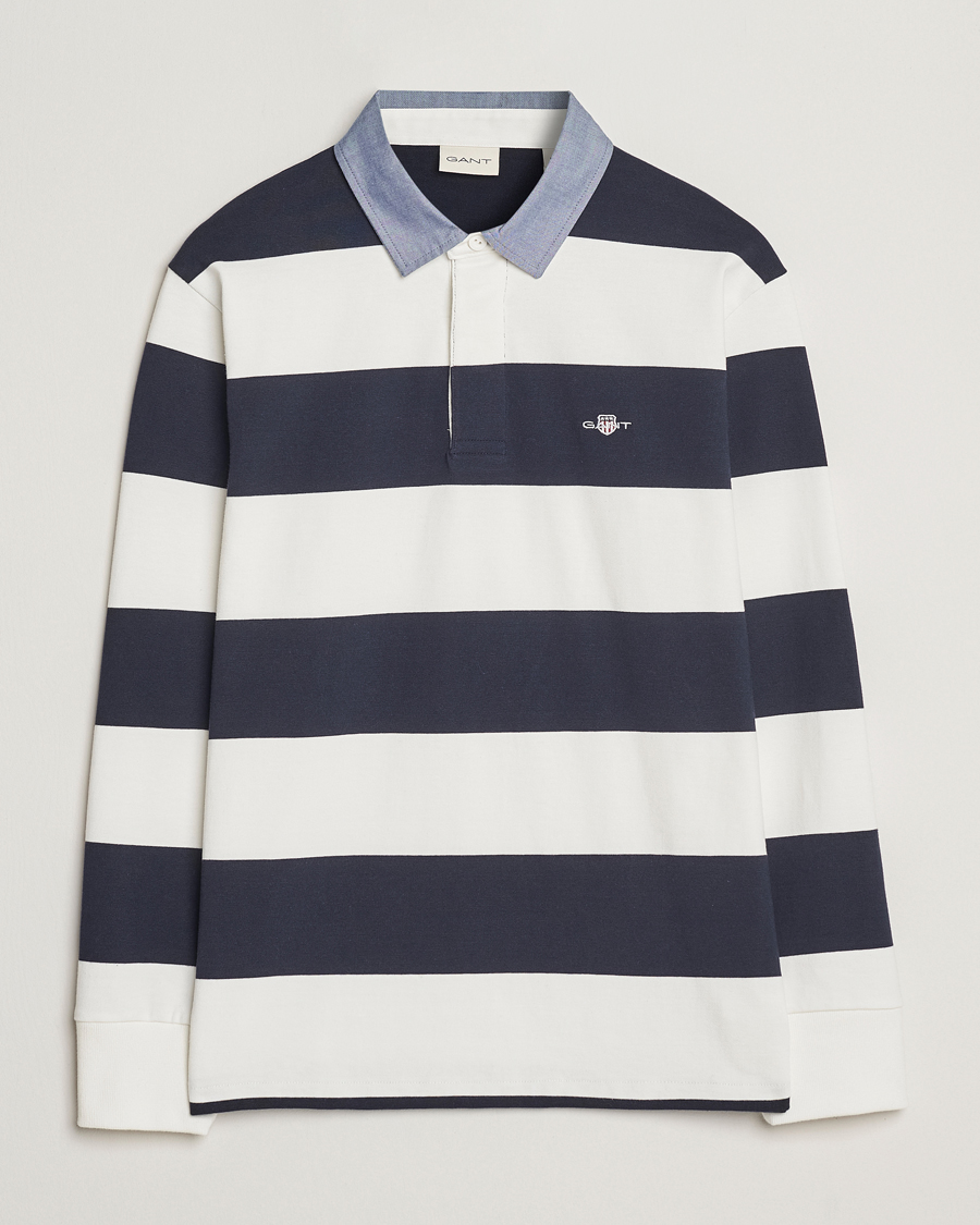 Mies | Puserot | Gant | Chambray Barstriped Rugger Eggshell