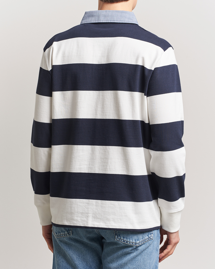 Mies | Puserot | Gant | Chambray Barstriped Rugger Eggshell
