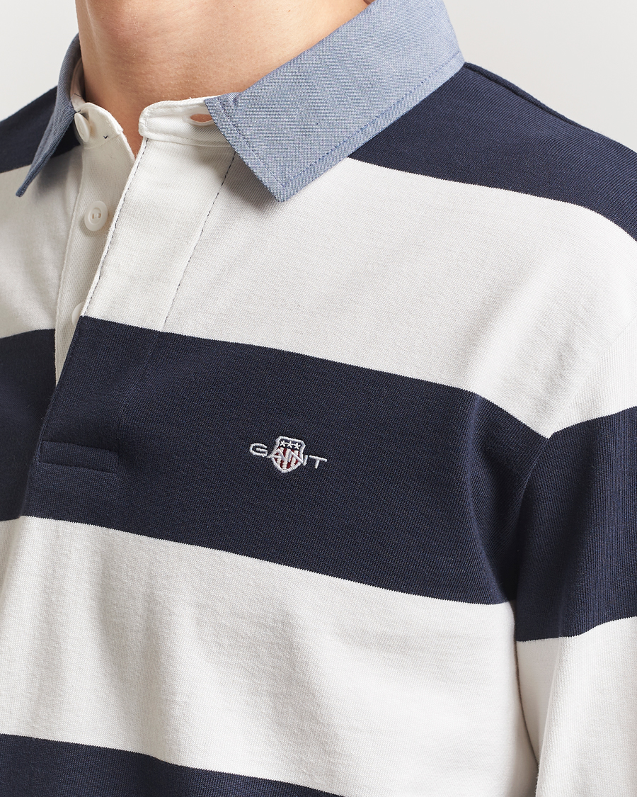 Mies | Puserot | Gant | Chambray Barstriped Rugger Eggshell