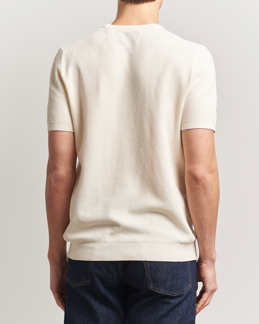 Mies | T-paidat | GANT | Micro Textured Crew Neck T-shirt Cream