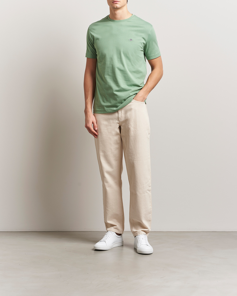 Mies | T-paidat | GANT | The Original T-Shirt Kalamata Green