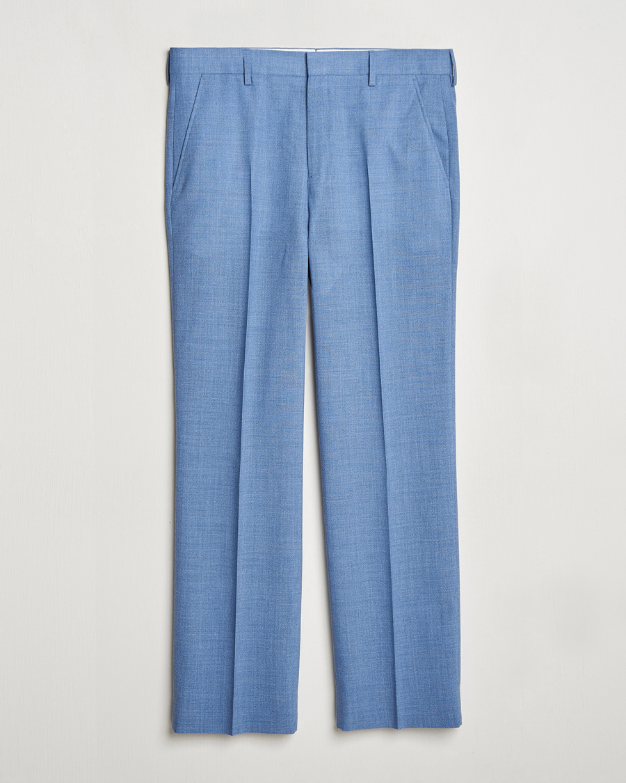 Mies | Housut | GANT | Mouline Wool Suit Trousers Salty Sea