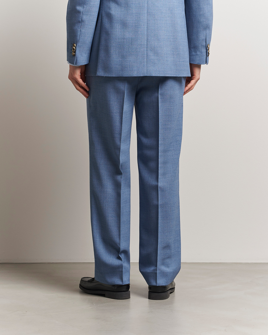 Mies | Housut | GANT | Mouline Wool Suit Trousers Salty Sea