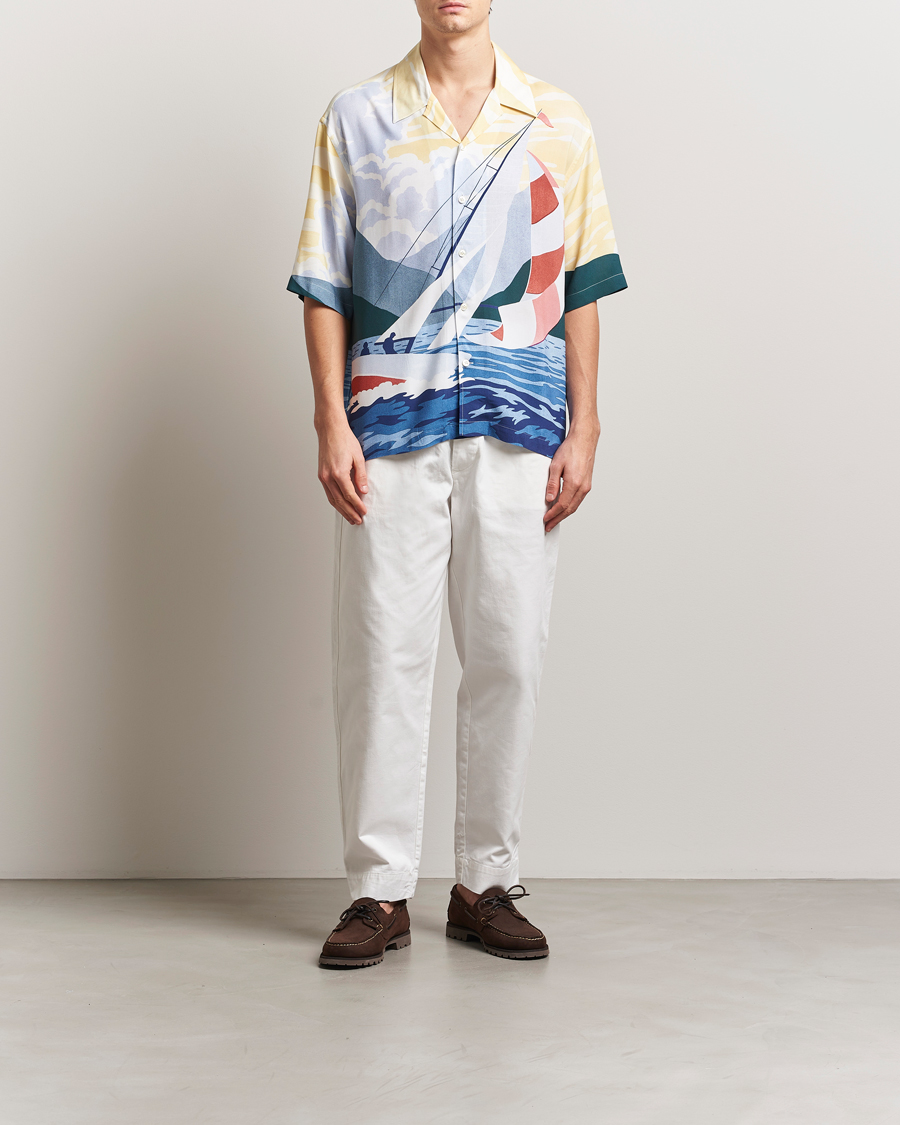 Mies | Kauluspaidat | GANT | Relaxed Fit Scenery Sailing Short Sleeve Shirt Multi