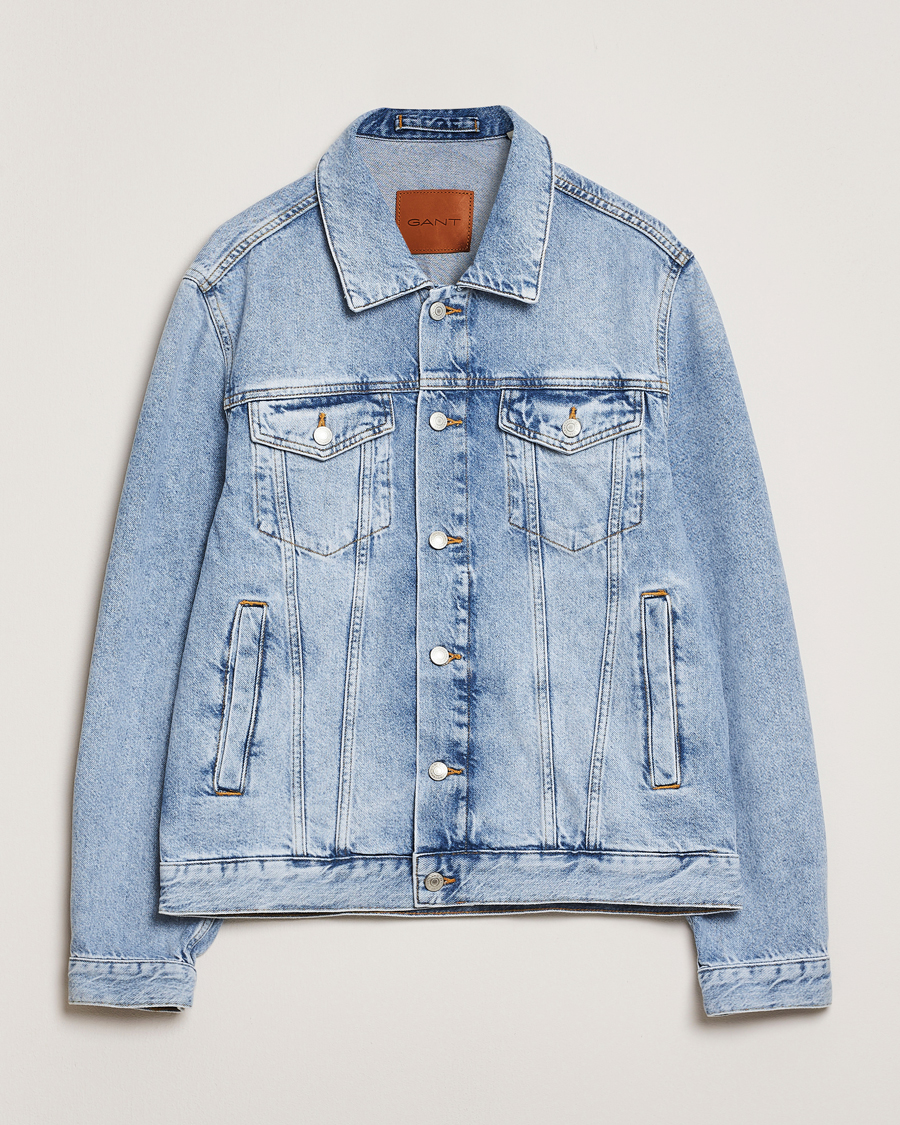 Mies | Takit | GANT | Denim Jacket Light Blue Vintage