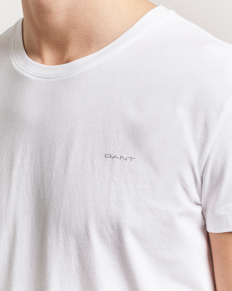 Mies | T-paidat | Gant | 2-Pack Crew Neck T-Shirt Navy/White