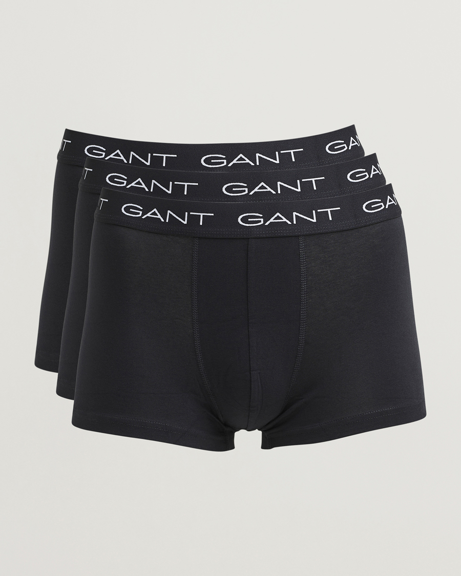 Mies | Alusvaatteet | Gant | 3-Pack Trunks Black