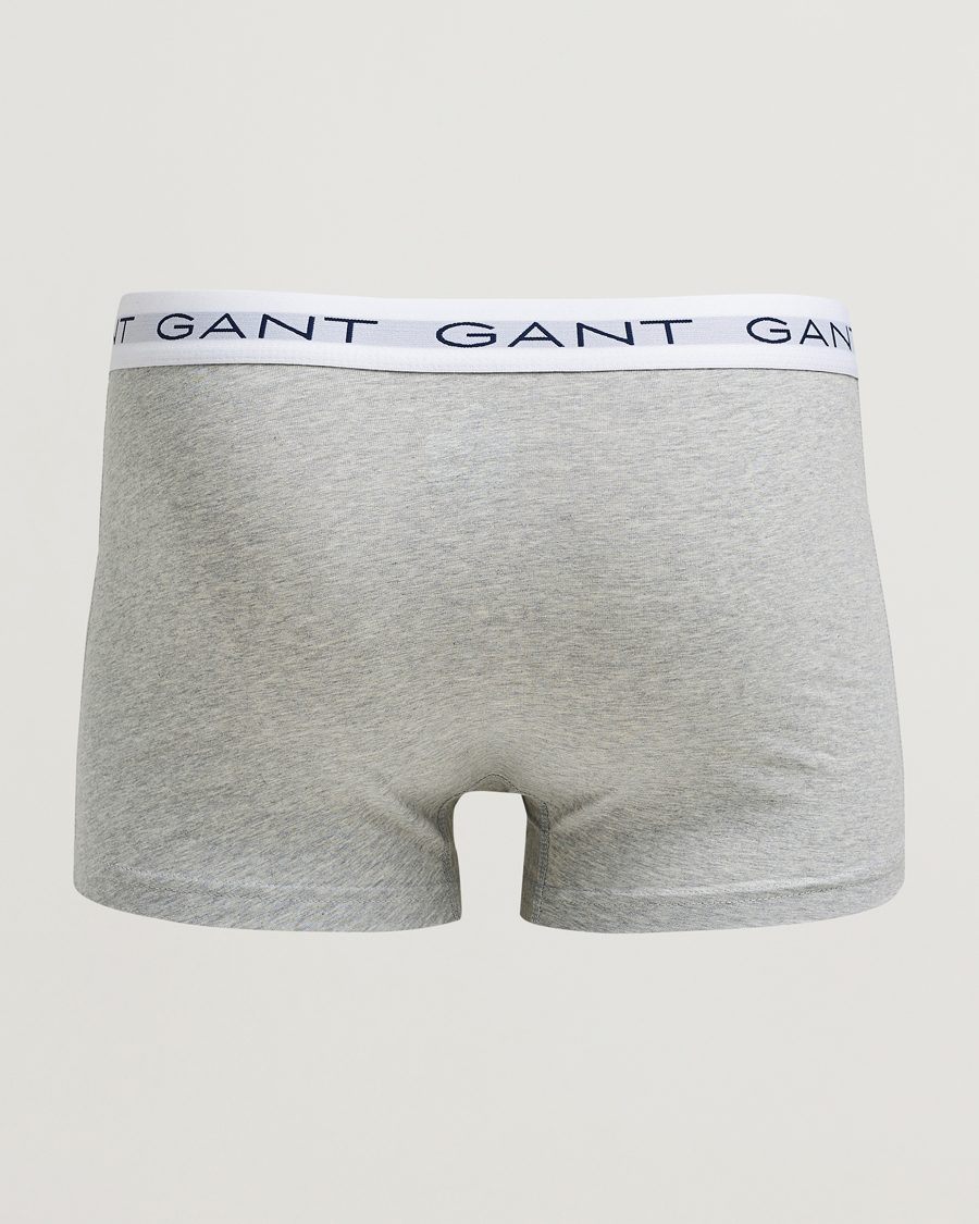 Mies | Alusvaatteet | Gant | 3-Pack Trunks Light Grey Melange/Black/White