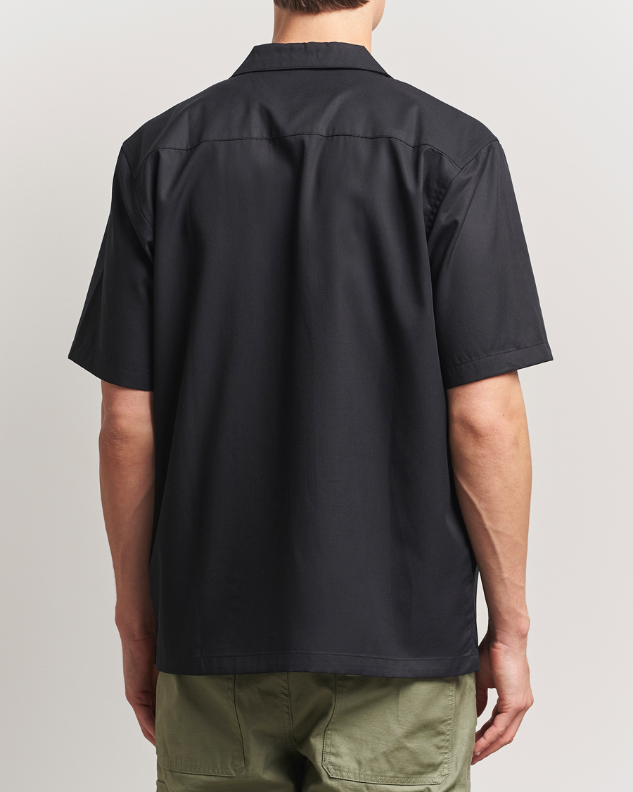 Mies | Kauluspaidat | Carhartt WIP | Short Sleeve Cotton/Tencel Delrey Shirt Black/White