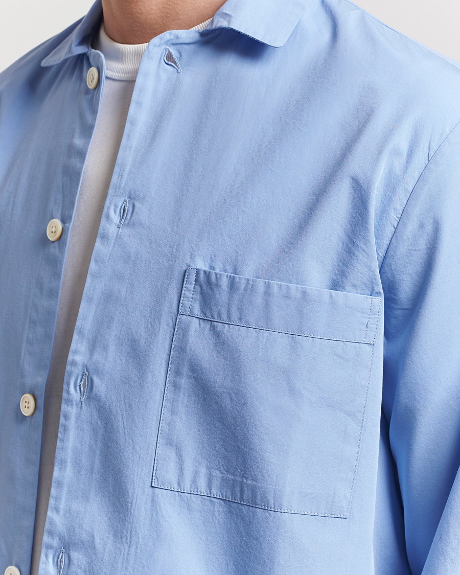 Mies | Yöpuvut ja kylpytakit | Tekla | Poplin Pyjama Shirt Cornflower Blue