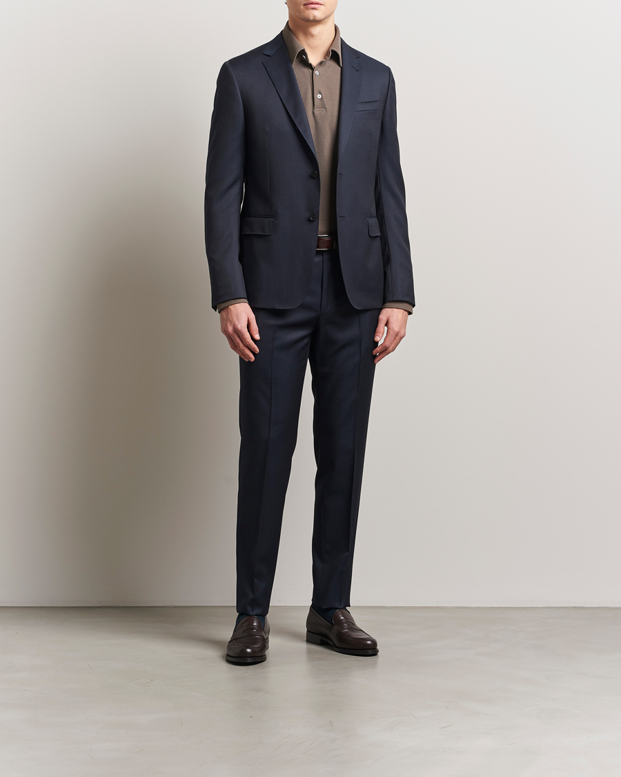 Mies | Puvut | Zegna | Tailored Wool Suit Navy